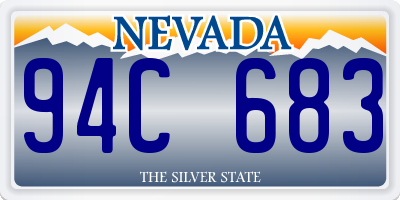NV license plate 94C683