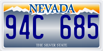 NV license plate 94C685