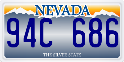 NV license plate 94C686