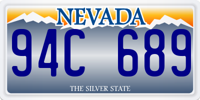 NV license plate 94C689