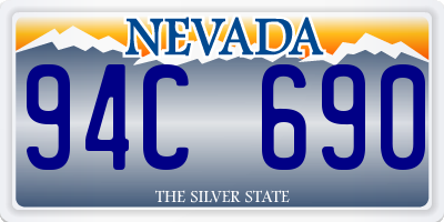 NV license plate 94C690