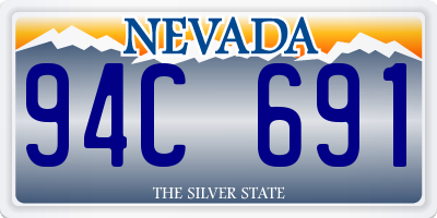 NV license plate 94C691