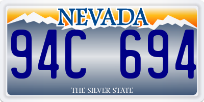 NV license plate 94C694