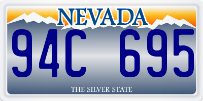 NV license plate 94C695