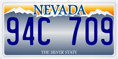 NV license plate 94C709
