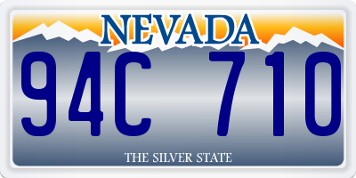 NV license plate 94C710