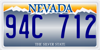 NV license plate 94C712