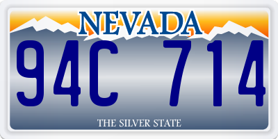 NV license plate 94C714