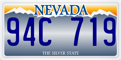 NV license plate 94C719