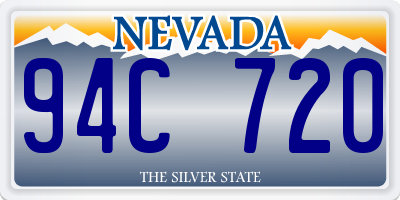 NV license plate 94C720