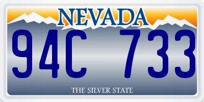 NV license plate 94C733