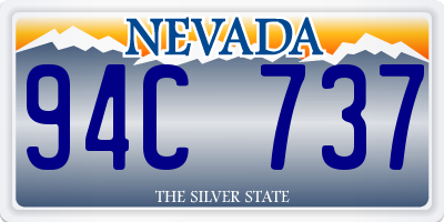 NV license plate 94C737