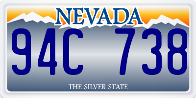NV license plate 94C738