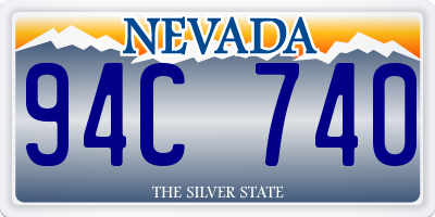 NV license plate 94C740