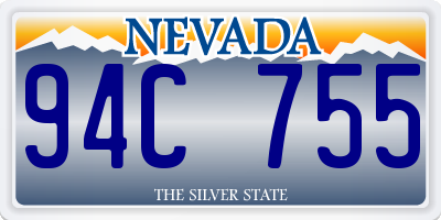 NV license plate 94C755