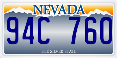 NV license plate 94C760