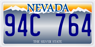 NV license plate 94C764