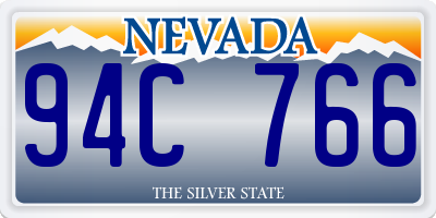 NV license plate 94C766