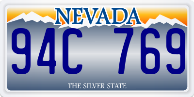 NV license plate 94C769