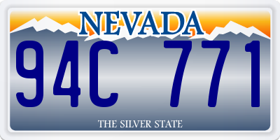 NV license plate 94C771