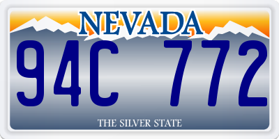 NV license plate 94C772