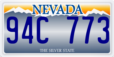 NV license plate 94C773