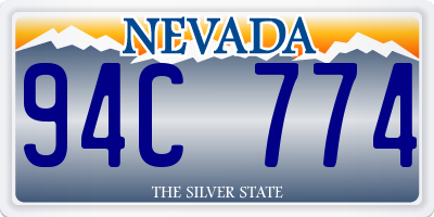 NV license plate 94C774