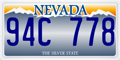 NV license plate 94C778