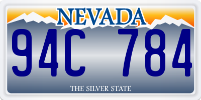 NV license plate 94C784