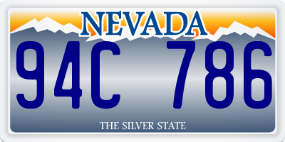NV license plate 94C786