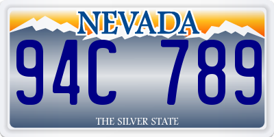 NV license plate 94C789