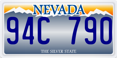 NV license plate 94C790