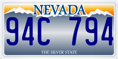 NV license plate 94C794
