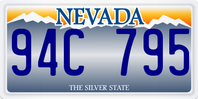 NV license plate 94C795