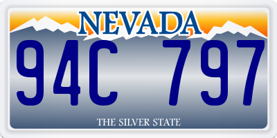 NV license plate 94C797