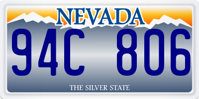 NV license plate 94C806