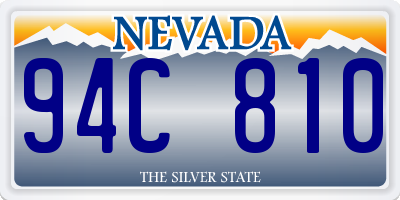 NV license plate 94C810