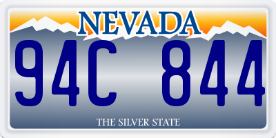NV license plate 94C844