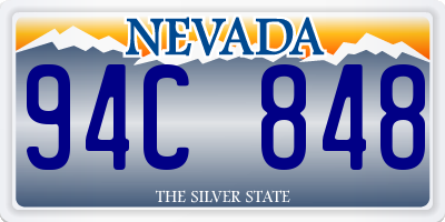 NV license plate 94C848
