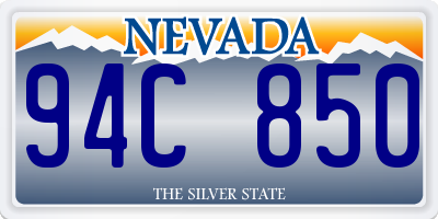 NV license plate 94C850