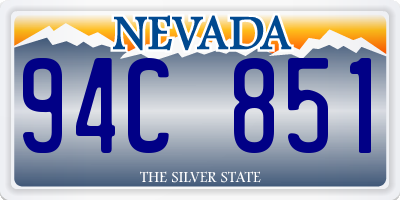 NV license plate 94C851