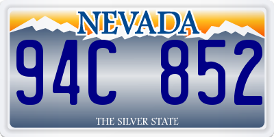 NV license plate 94C852