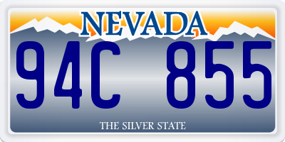 NV license plate 94C855