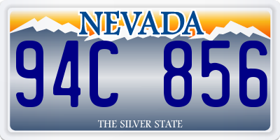 NV license plate 94C856