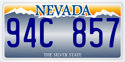 NV license plate 94C857