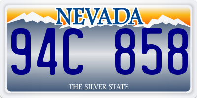 NV license plate 94C858