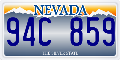 NV license plate 94C859