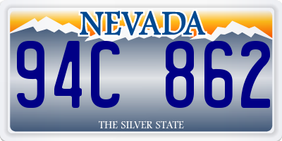 NV license plate 94C862