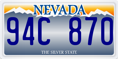 NV license plate 94C870