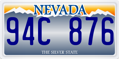 NV license plate 94C876